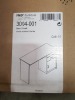 1 X BRAND NEW AND BOXED FMB JACKSON WOODEN DESK WITH 1 DOOR AND 1 DRAWER - IN WHITE COLOUR - 2