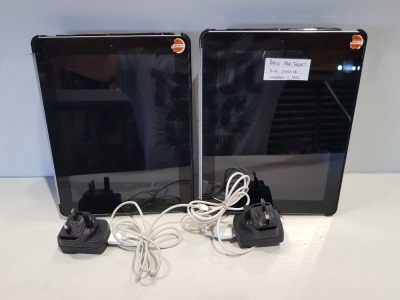 2 X APPLE IPADS TABLET 16GB STORAGE WITH CHARGER AND CASE