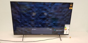 1 X SONY 50 INCH 4K HDR TV MODEL NO KD-50X85J ( WORKING CONDITION NO REMOTE)