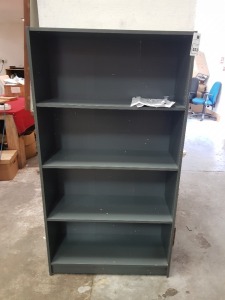 1 X BRAND NEW 4 SHELF GREY CABINET