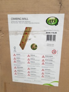 1 X BRAND NEW BOXED AXI CLIMBING WALL