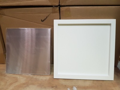 300 X BRAND NEW SUBLI HOME WALL ART FRAMES IN WHITE - 210MM X 210MM