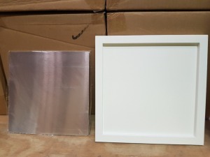 300 X BRAND NEW SUBLI HOME WALL ART FRAMES IN WHITE - 210MM X 210MM