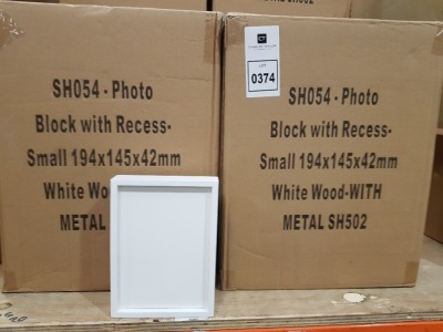 240 X BRAND NEW LIGHT WOODEN PHOTO BOX SIZE 194MMX 145MM X 42MM