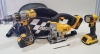 3 X DE WALT LOT TO INCLUDE - 1X DE WALT JIGSAW -1X DEWALT COMBI DRILL 1X DEWALT LED TORCH 1X MOTO GP BAG