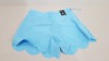 40 X BRAND NEW ATMOSPHERE BABY BLUE MINI SHORTS (SIZE UK 14 )