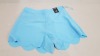 40 X BRAND NEW ATMOSPHERE BABY BLUE MINI SHORTS (SIZE UK 10 )