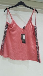 60 X BRAND NEW ATMOSPHERE SHOULDER STRAP PINK TOP ALL IN VARIOUS SIZES (UK 6,8, 10, 12, 14, 16, 18, 20)