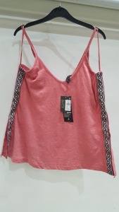 60 X BRAND NEW ATMOSPHERE SHOULDER STRAP PINK TOP ALL IN VARIOUS SIZES (UK 6,8, 10, 12, 14, 16, 18, 20)