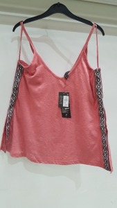 60 X BRAND NEW ATMOSPHERE SHOULDER STRAP PINK TOP ALL IN VARIOUS SIZES (UK 6,8, 10, 12, 14, 16, 18, 20)