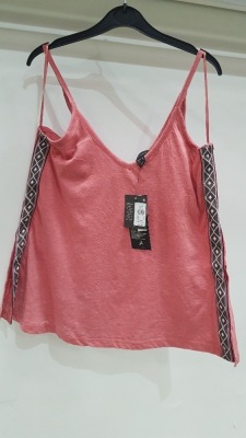 60 X BRAND NEW ATMOSPHERE SHOULDER STRAP PINK TOP ALL IN VARIOUS SIZES (UK 6,8, 10, 12, 14, 16, 18, 20)