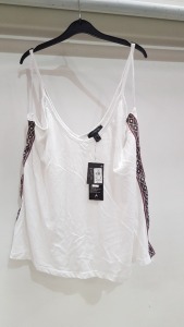 60 X BRAND NEW ATMOSPHERE SHOULDER STRAP WHITE TOP ALL IN VARIOUS SIZES (UK 6,8, 10, 12, 14, 16, 18, 20)