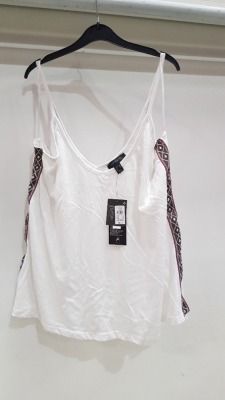 60 X BRAND NEW ATMOSPHERE SHOULDER STRAP WHITE TOP ALL IN VARIOUS SIZES (UK 6,8, 10, 12, 14, 16, 18, 20)