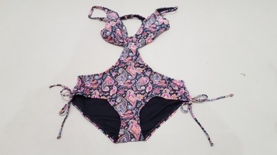 20 X BRAND NEW GEORGE 1 PIECE BODY SWIM SUITS - ALL IN FLORAL PRINT - IN MIXED SIZES TO INCLUDE UK 14 / 16 , - IN 1 TRAY