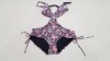 20 X BRAND NEW GEORGE 1 PIECE BODY SWIM SUITS - ALL IN FLORAL PRINT - IN MIXED SIZES TO INCLUDE UK 8 / 12 / 14 - IN 1 TRAY