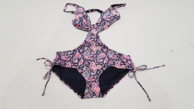 20 X BRAND NEW GEORGE 1 PIECE BODY SWIM SUITS - ALL IN FLORAL PRINT - IN MIXED SIZES TO INCLUDE UK 8 / 22 / 24 - IN 1 TRAY