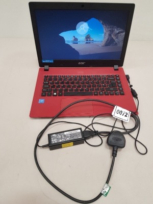 ACER ASPIRE 1 A114-31 SERIES, MODEL: N17Q4 - INTEL CELERON N3350 4 GIG RAM - FACTORY RESET WITH WINDOWS 10 INSTALLED - WITH CHARGER