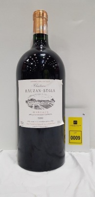 1 X CHATEAU RAUZAN-SEGLA - GRAND CRU CLASSE - MARGAUX - 1999 - 5 LITRE WINE - 13 % VOL. - PRODUCT OF FRANCE - BORDEUX