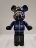 1 X BOXED BEARBRICK A BATHING APE 1ST CAMO SHARK BLUE 1000% - - COLLECTABLE ART FIGURES - 70 CM HEIGHT - 2