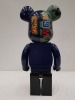 1 X BOXED BEARBRICK A BATHING APE 1ST CAMO SHARK BLUE 1000% - - COLLECTABLE ART FIGURES - 70 CM HEIGHT - 3