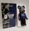 1 X BOXED BEARBRICK A BATHING APE 1ST CAMO SHARK BLUE 1000% - - COLLECTABLE ART FIGURES - 70 CM HEIGHT - 4