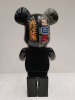 1 X BOXED BEARBRICK A BATHING APE 1ST CAMO SHARK BLACK 1000% - - COLLECTABLE ART FIGURES - 70 CM HEIGHT - 3