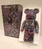 1 X BOXED BEARBRICK A BATHING APE 1ST SHARK BLACK BANDANA 1000% - COLLECTABLE ART FIGURES - 70 CM HEIGHT - 4