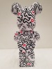 1 X BEARBRICK MEDICOM KEITH HARING *8 1000% - COLLECTABLE ART FIGURES - 70 CM HEIGHT (NO ORIGINAL BOX ) - 2