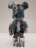 1 X BEARBRICK MEDICOM PUSHHEAD *5 1000% - LIMITED EDITION VINYL - COLLECTABLE ART FIGURES - 70 CM HEIGHT (NO ORIGINAL BOX ) - 2