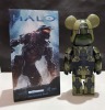 1 X BEARBRICK HALO 4 MASTER CHIEF - 400 % - GREEN - 11 INCH HEIGHT - COLLECTABLE ART FIGURES - IN ORIGINAL BOX - 2