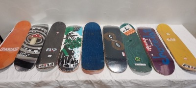 9 X BRAND NEW SKATEBOARD DECKS/BOARDS I.E CHOCOLATE - SPECTURM R7 - WKND - FLIP - PARLAH ETC