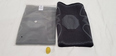 60 X BRAND NEW VERY HIGH QUALITY GREY KNEE SUPPORTS - ALL INDIVIDUALL BAGGED AND SEALED - IN SIZE M - IN 2 TRAY NOT INCLUDED