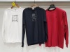 25 X BRAND NEW MIXED SKATEBOARDING LONG SLEEVE TOPS LOT TO INCLUDE / GILDAN / EMERICA / SNOT WHEEL, CHOCOLATE / IN VARIOUS STYLES SIZES AND COLOURS