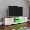 1 X BRAND NEW BOXED VIDA DESIGN COSMO 2 DOOR LED TV UNIT - IN WHITE - 1 BOX - ( 3331147 ) SIZE - W 140 CM X D 40 CM X H 38 CM ) -