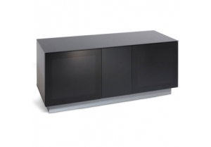 1 X BRAND NEW AND BOXED ALPHASON ELEMENT MODULAR - BLACK TV CABINET - IN 2 BOXES ( UP TO 60 INCH TVS ) (H 36 CM X W 125 CM X D 47 CM )