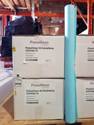 40 X BRAND NEW BOXED PRESS CLEAN IQ HEIDELBERG CD74/XL ROLLS SIZS 765MM X 13M.ART NO. D16075DIQ