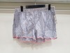 175 X BRAND NEW GEORGE STRIPE PRINT SHORTS IN MIXED SIZES TO INCLUDE SIZES 16-18 AND 20-22