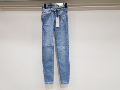 20 X BRAND NEW DENIM 365 PREMIUM ALEXA MID RISE SKINNY JEANS IN SIZE UK 8 (RRP £25)