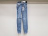 20 X BRAND NEW DENIM 365 PREMIUM ALEXA MID RISE SKINNY JEANS IN SIZE UK 8 (RRP £25)