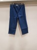 24 X BRAND NEW BM DENIM 3/4 PANTS IN BLUE IN SIZE UK 14