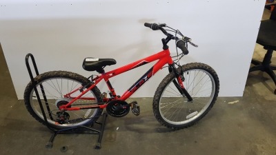 1 X BLAZE PIRANHA PRO R XC KIDS MOUNTAIN BIKE FRAME SIZE 34 CM