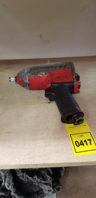 1 X USED ( UNTESTED ) SNAP ON 1/2 INCH DRIVE PNEUMATIC IMPACT DRIVER WRENCH ( XT7100 )