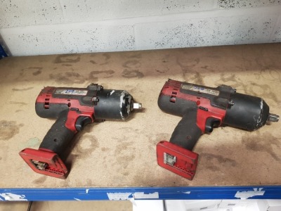 2 X SNAP ON 1/2 INCH DRIVE IMPACT WRENCH ( CT7850 ) - ( ALL FOR SPARES AND REPAIR - NOT WORKING )