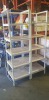 2 X 5 TIER SHELVING UNIT WITH WOODEN BOARDS H 190CM X D 50 W 53CM