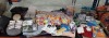 50+ PIECE MIXED LOT CONTAINING AURIOL WALL CLOCK - FLOWER GARLANDS - RUGBY BALL - SAND AND WATER POOL - COSMETICS ORGANISERS - WARDROBE FRESHNERS - INFANT PADDLING POOL ETC