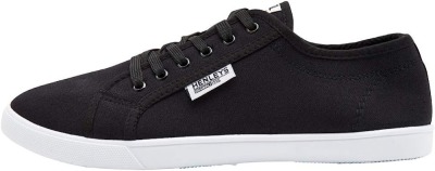 10 X BRAND NEW HENLEYS CONNOR CANVAS TRAINERS IN BLACK SIZE 7 RRP-£24.99 PP