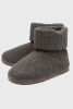 10 X BRAND NEW MENS LUXURY BRENT KNITTED SLIPPERS IN GREY UK 11/12