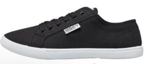 14 X BRAND NEW MENS HENLEYS CONNOR BLACK LACE UP TRAINERS/PLIMSOLES SIZES 6-7-9