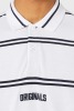 10 X BRAND NEW JACK AND JONES STRIPE COTTON PIQUE POLO SHIRTS IN WHITE IN MIXED SIZES - 3