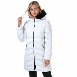 5 X BRAND NEW BRAVE SOUL KYLIE HOODED PARKA JACKET IN WHITE SIZES 10-12